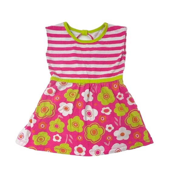 Baby Girl's - 3 Dresses - Minnie Mouse, Floral &‎ Stripes, - Size - 24 M - Picture 8 of 12